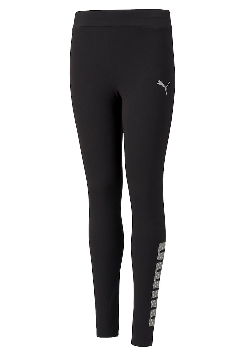 Colanti din amestec de bumbac cu imprimeu logo