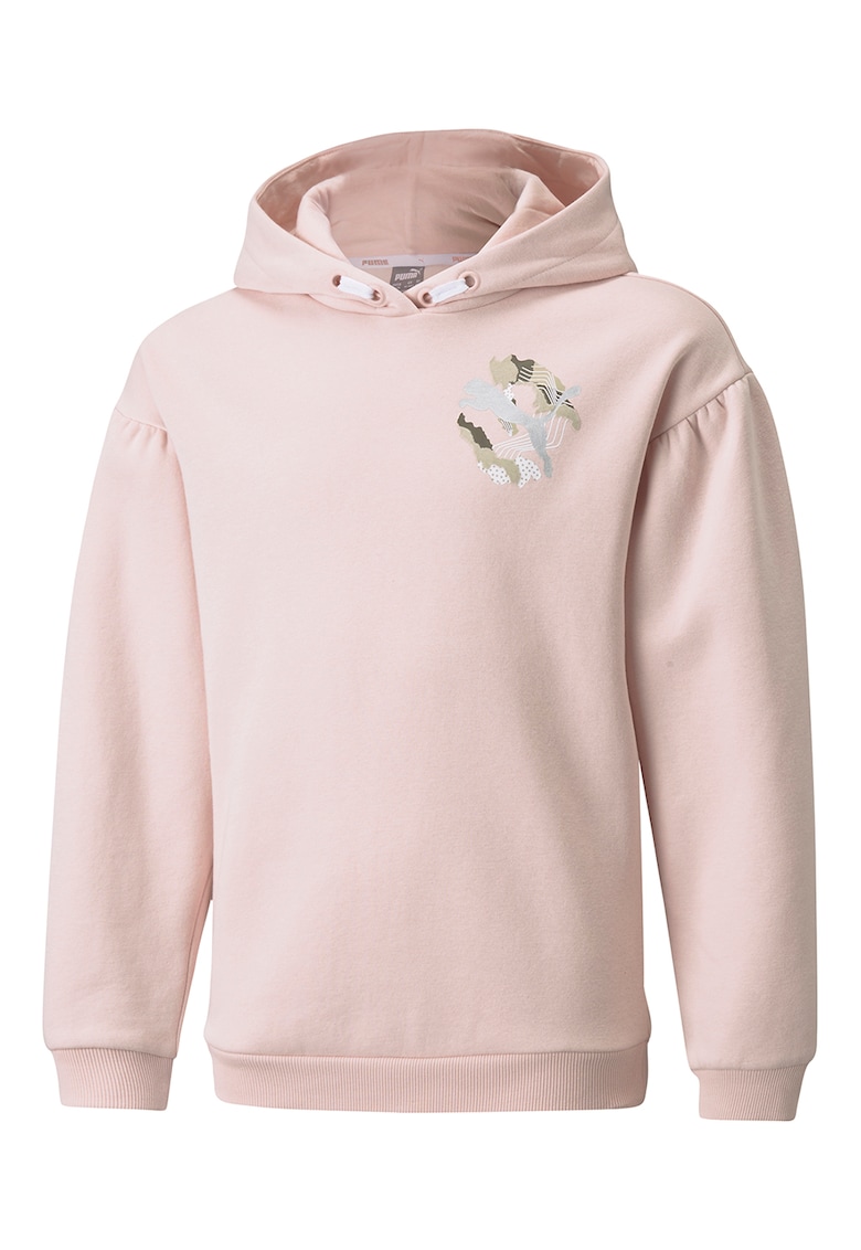 Hanorac din amestec de bumbac cu imprimeu logo