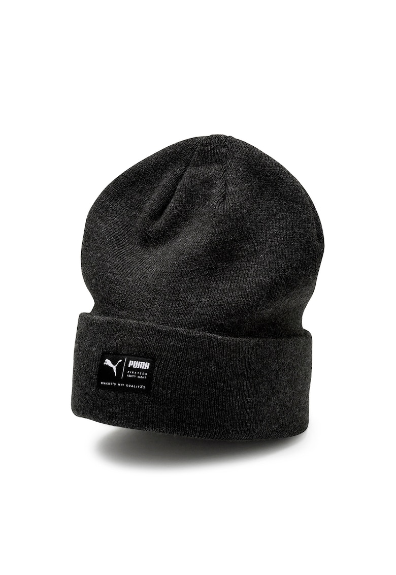 Caciula elastica unisex cu detaliu logo Archive Heather