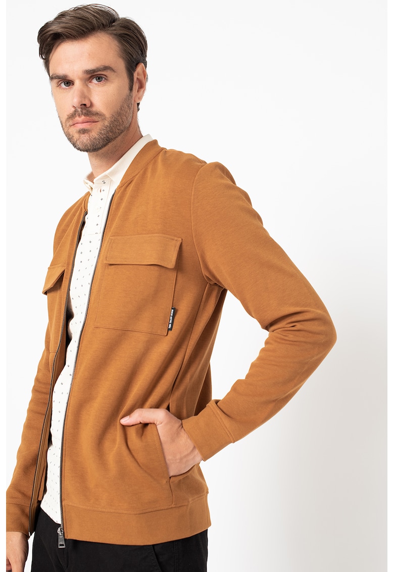Jacheta cu fermoar si buzunare pe piept fashiondays.ro imagine 2022 reducere