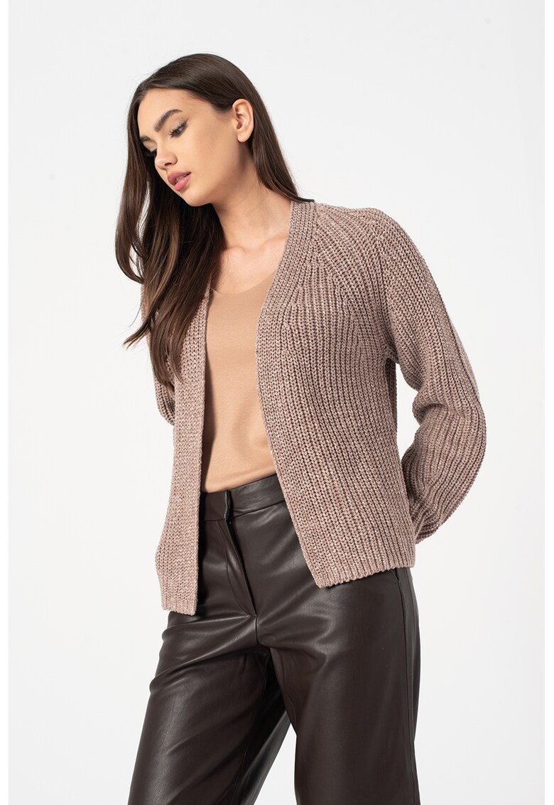 Cardigan fara inchidere cu maneci raglan
