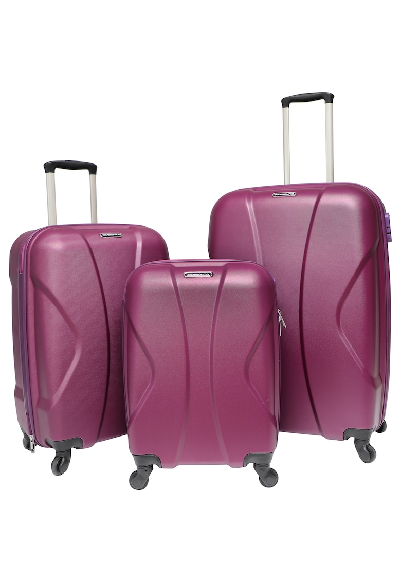 Kring Set 3 trolere bigger - abs - marime s+m+l - culoare light burgundy