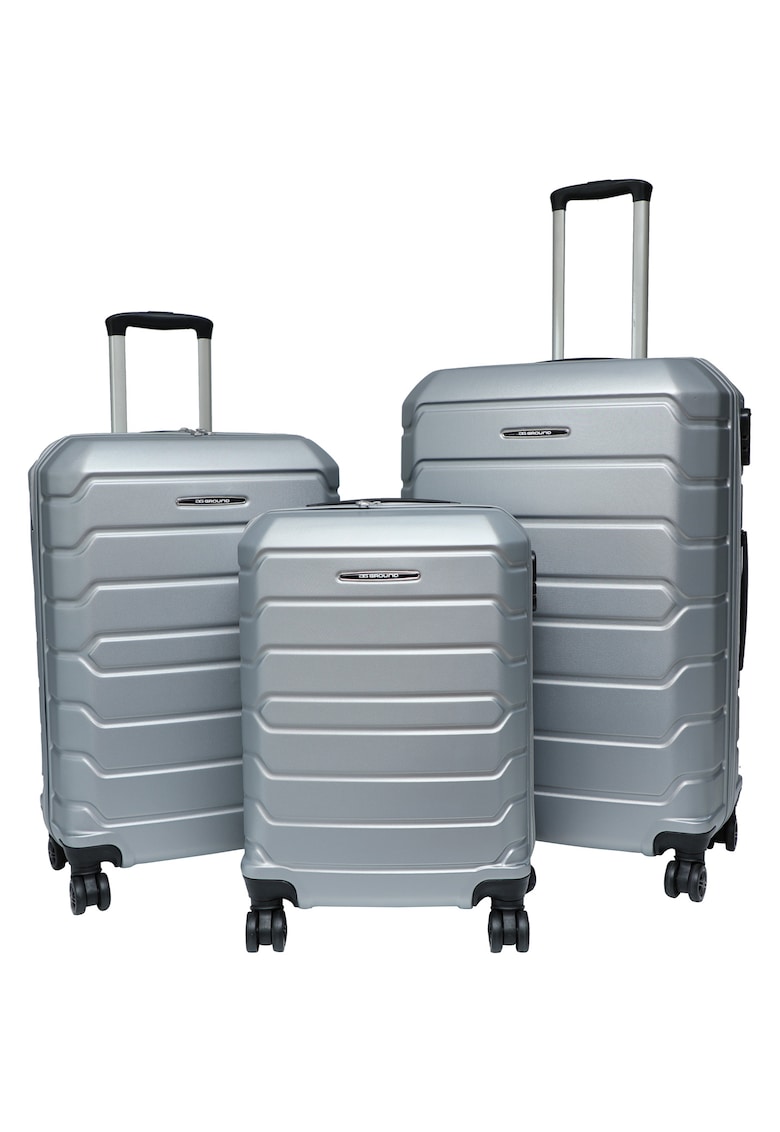 Set 3 trolere CALANTHE - ABS - marime S+M+L - culoare gri