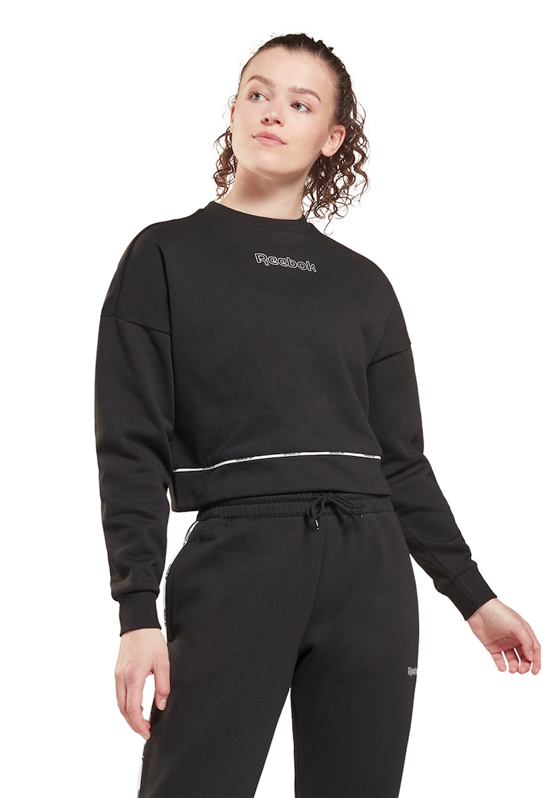 Bluza sport crop cu maneci cazute - pentru antrenament