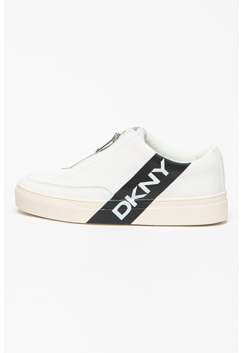 Pantofi sport cu fermoar si insertii de piele Caleb DKNY DKNY