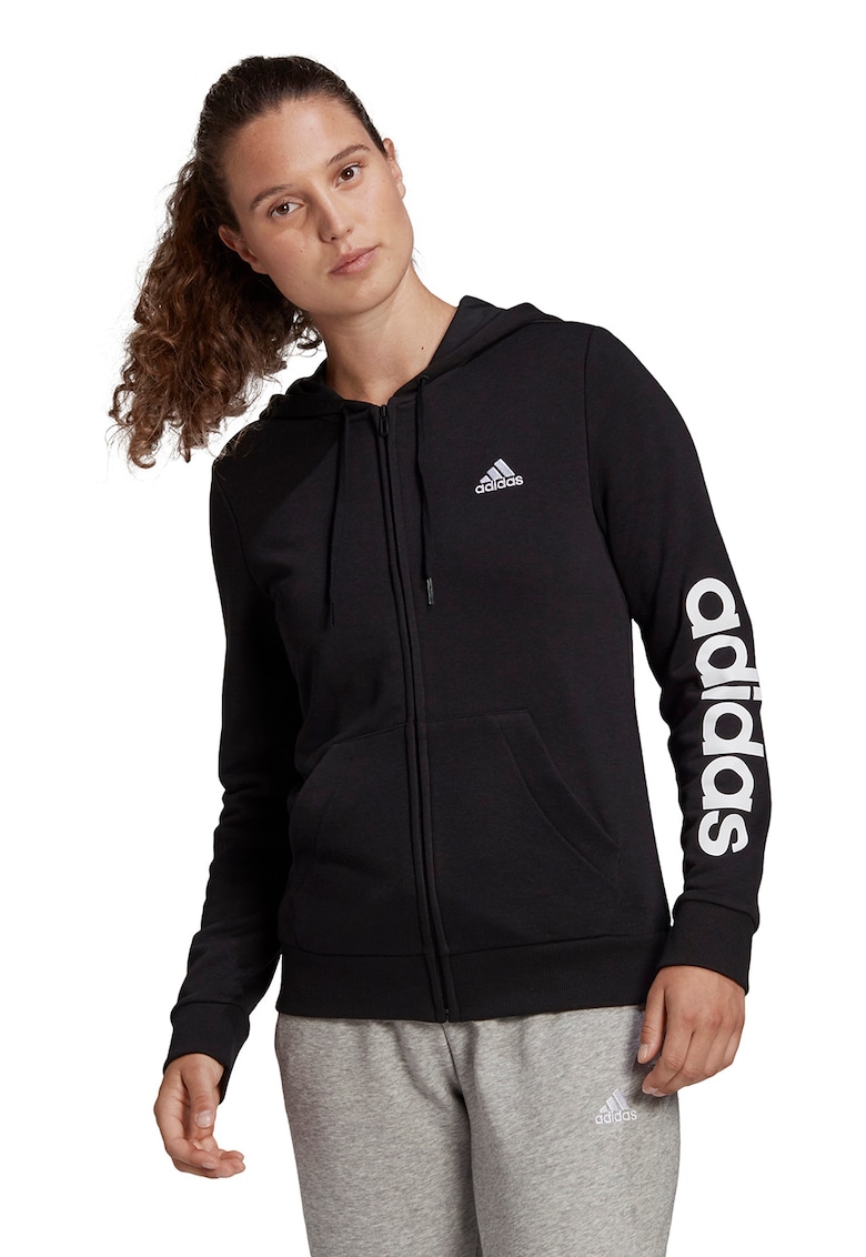 Hanorac cu fermoar si imprimeu logo