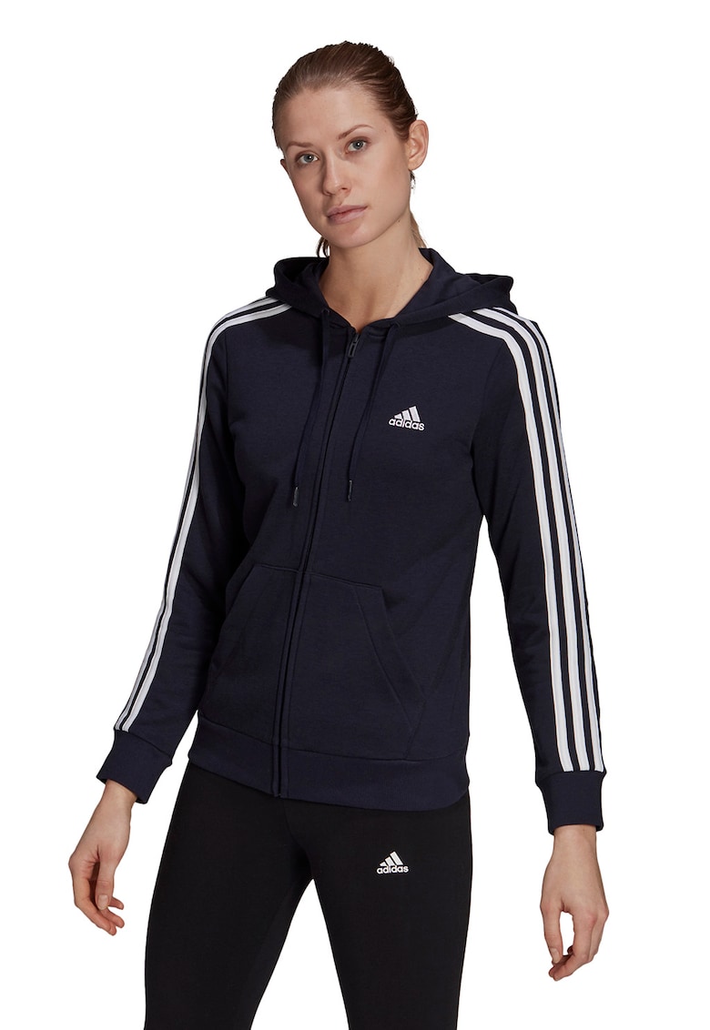 Adidas Sportswear Hanorac cu fermoar si broderie logo