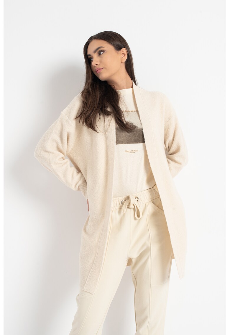 Cardigan din amestec de lana cu maneci cazute