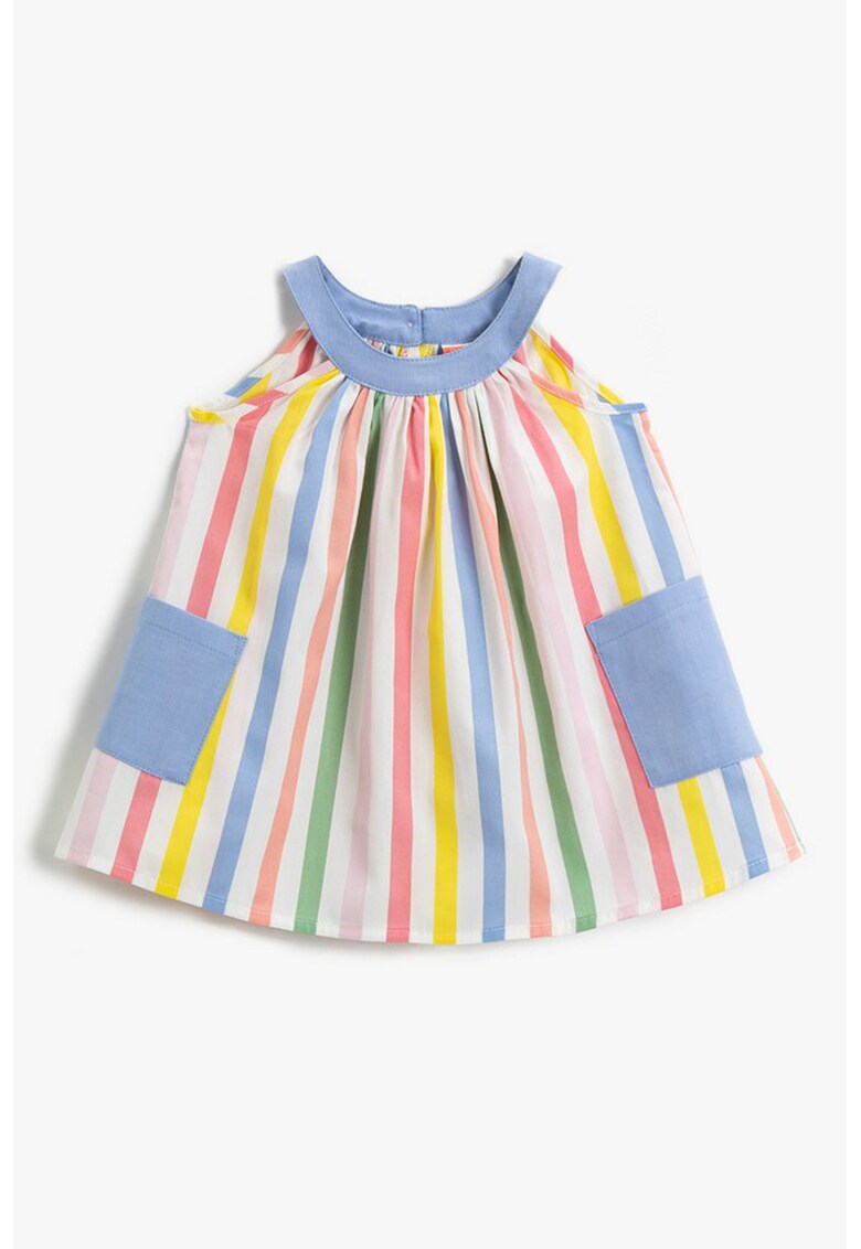 Rochie cu dungi si buzunare laterale