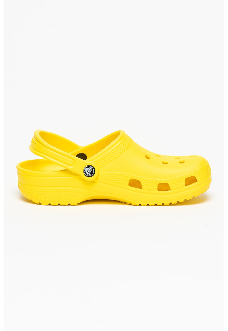 Crocs Saboti slingback cu model unisex Classic Roomy - Galben