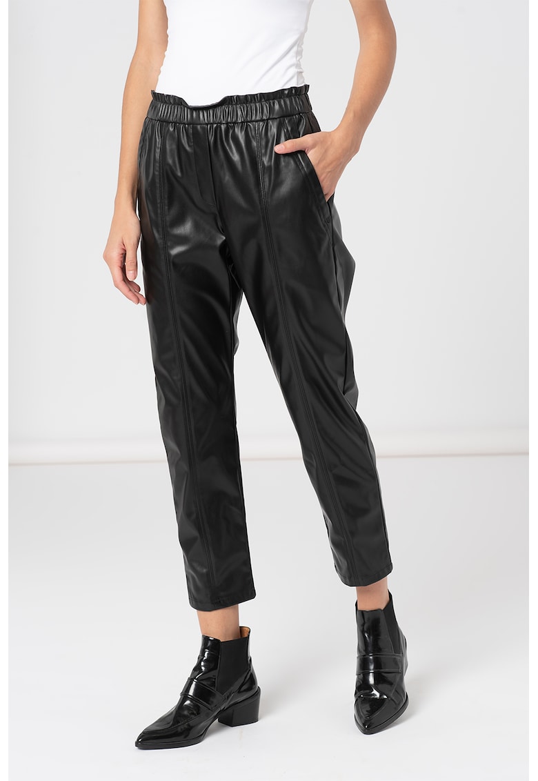 Pantaloni crop de piele ecologica Niagara