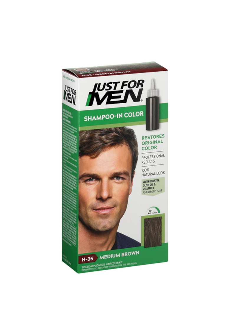 Sampon colorant barbati saten Just For Men - USA - 66ml - Saten mediu