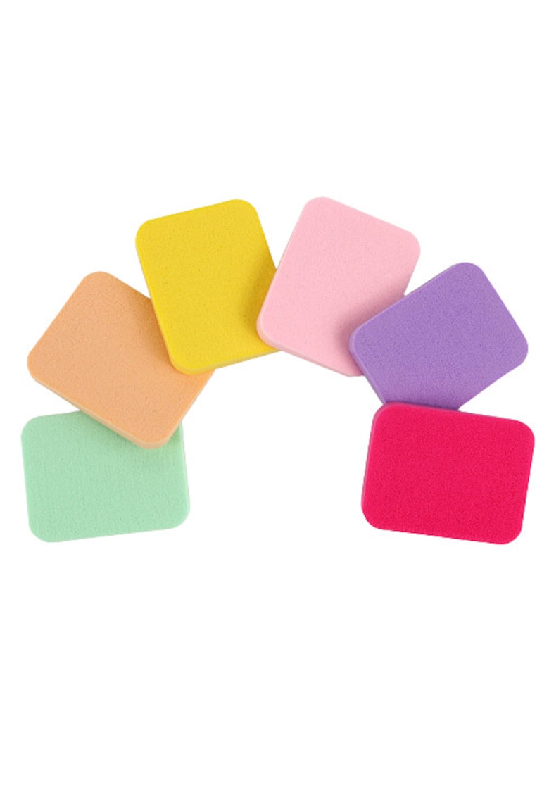 Set machiaj - Puff - 6 bureti cosmetici Set machiaj - Puff - 6 bureti cosmetici