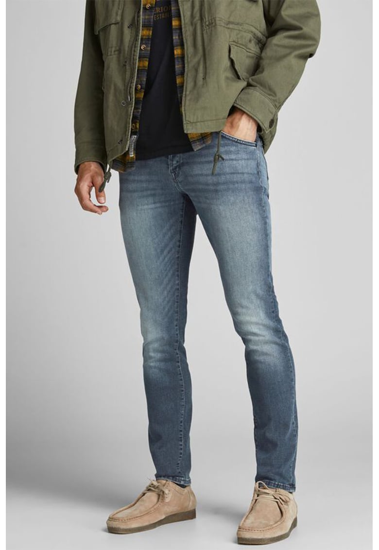 Blugi slim fit Glenn Fox 504 - Albastru deschis