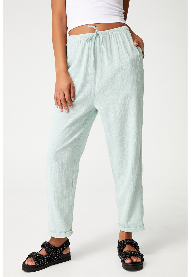 Pantaloni relaxed fit cu snur Cali Cotton On Cotton On
