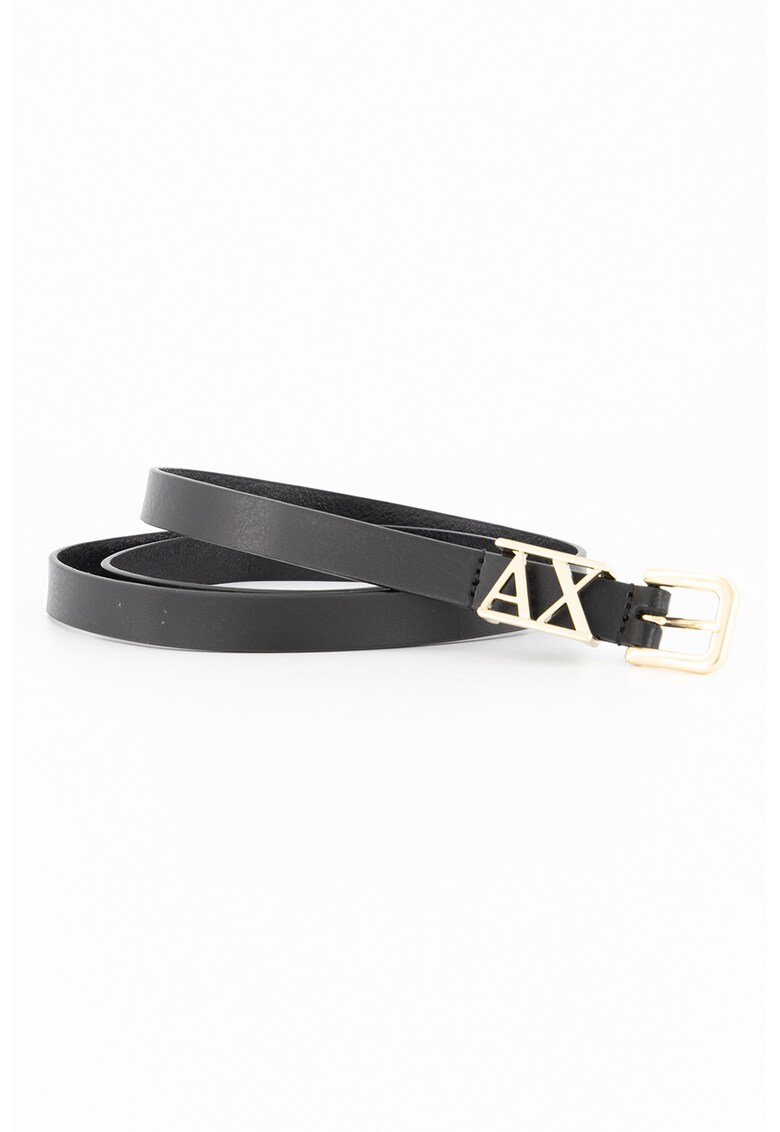 Curea de piele cu logo metalic Curea de piele cu logo metalic Armani Exchange