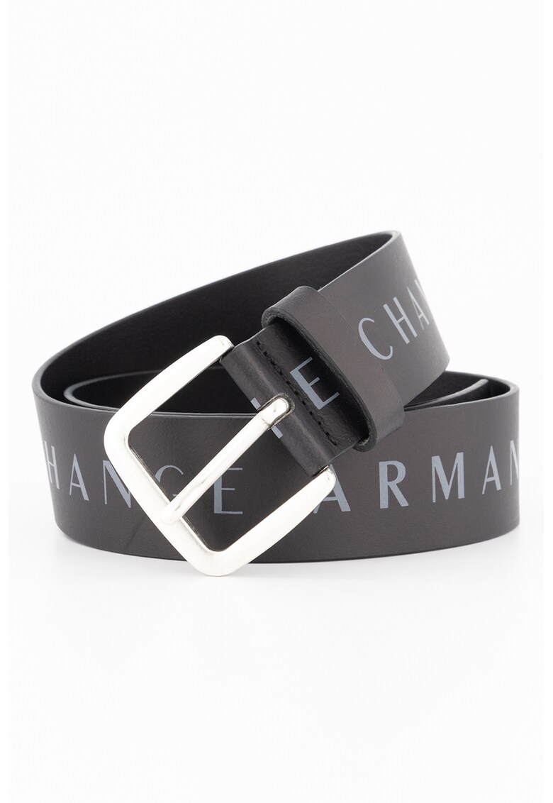 Кожен колан с контрастно лого ARMANI EXCHANGE