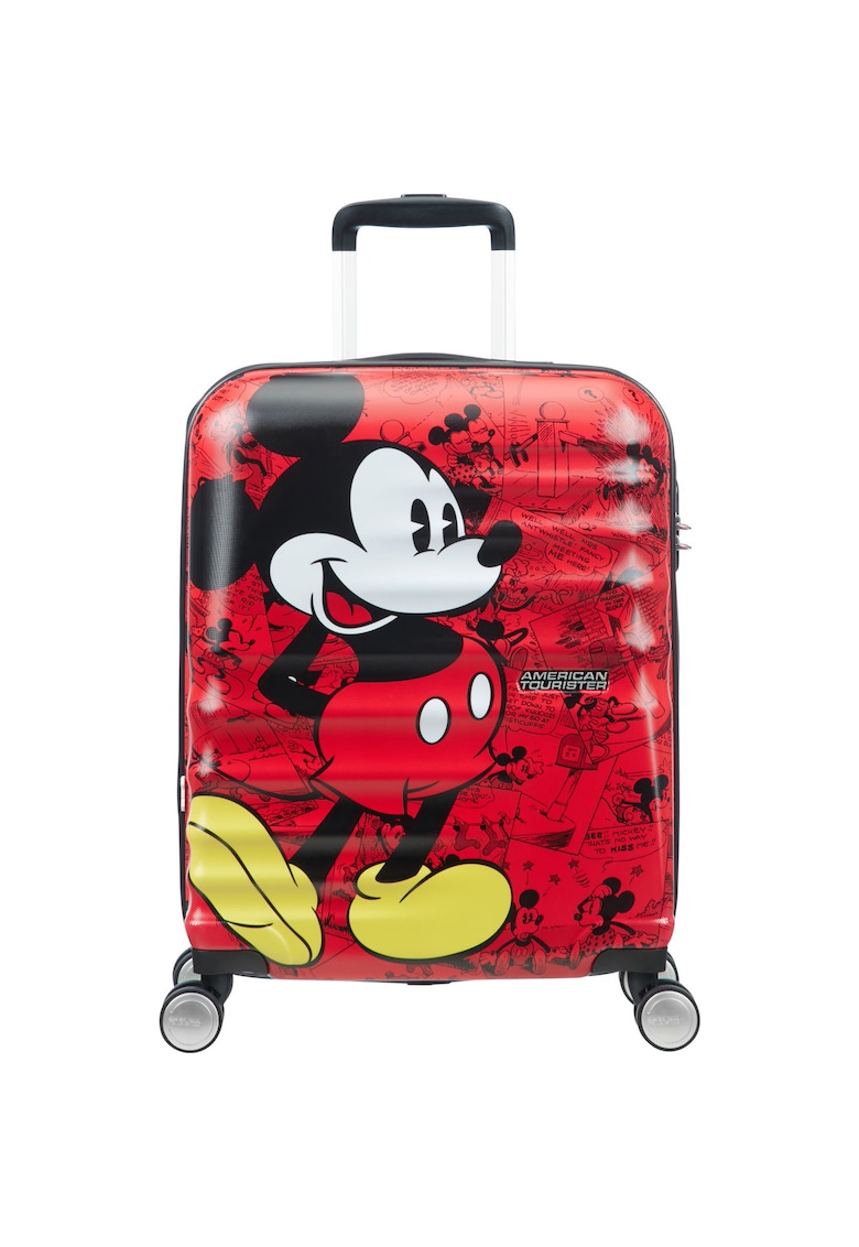 Troler de cabina Samsonite Disney Wavebreaker Mickey Mouse - 55x40x20cm - rosu