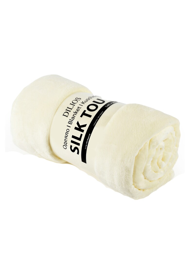 Patura cu blanita Silk Touch 130×170 cm – 100% poliester Dilios imagine noua