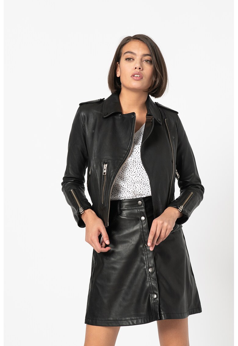 Jacheta biker de piele Balfern
