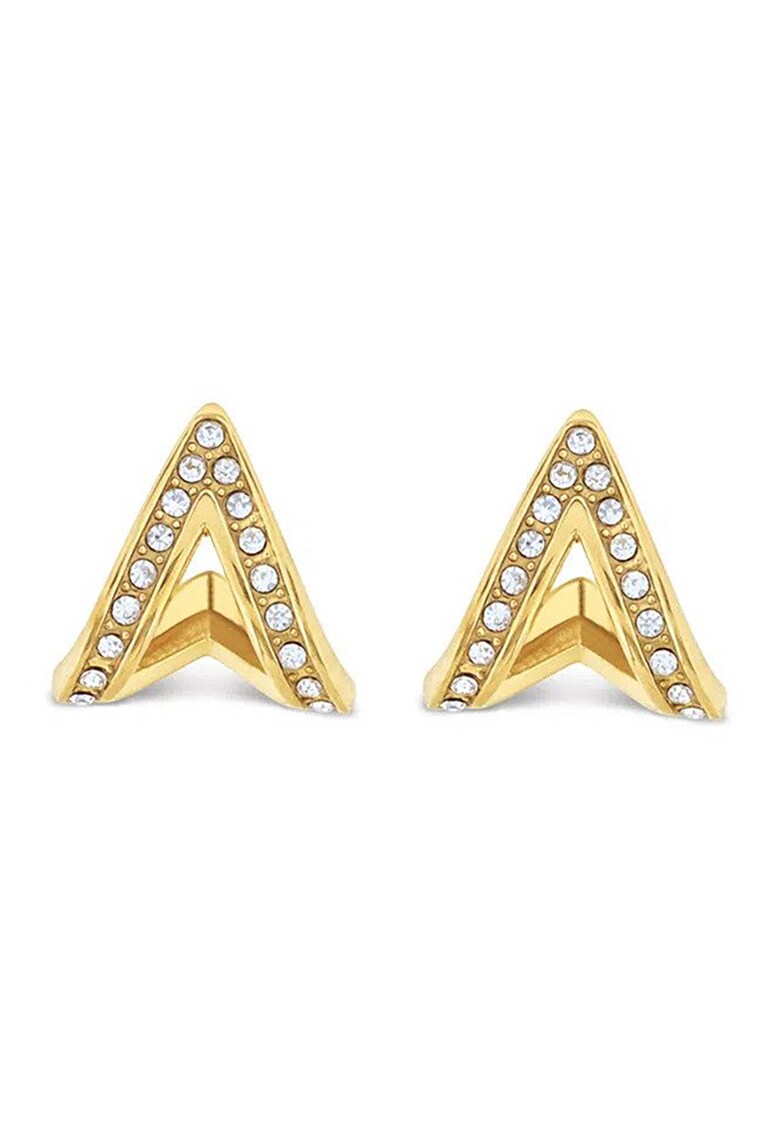 Cercei triunghiulari cu cristale – Auriu/Argintiu fashiondays.ro poza noua reduceri 2022