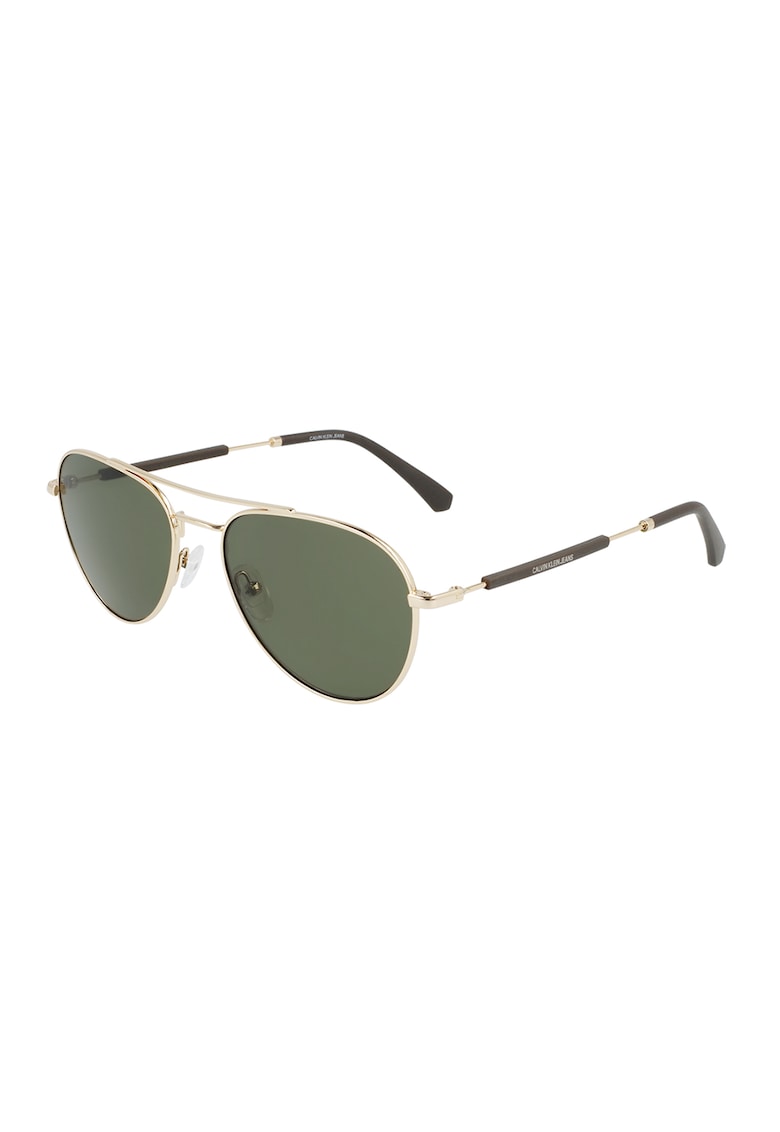 Ochelari de soare aviator unisex - Auriu/Negru -