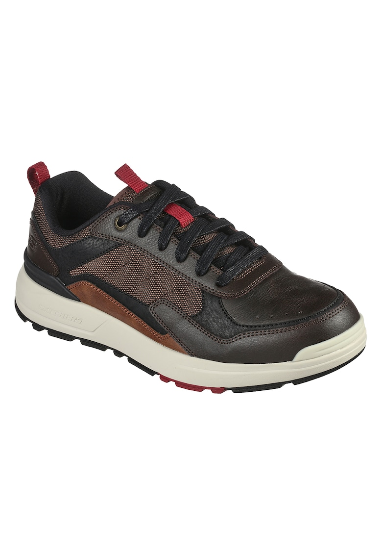 Skechers Pantofi sport de piele ecologica si material textil rozier willron