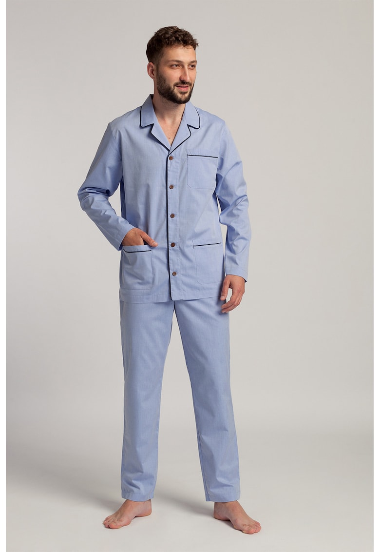 Camasa si pantaloni de pijama din bumbac fashiondays.ro