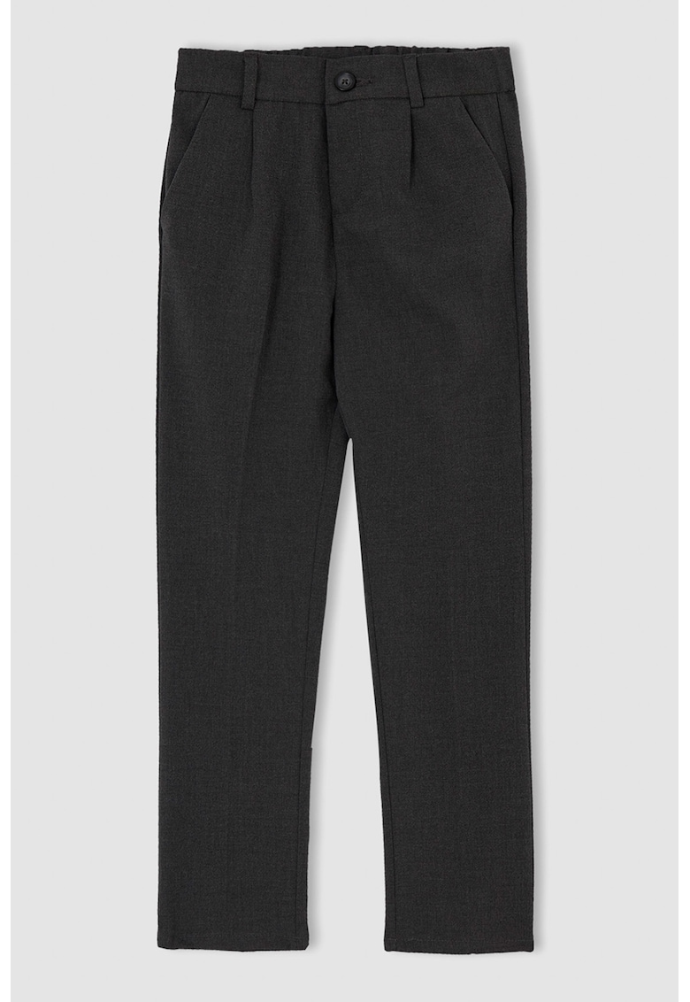 Pantaloni conici cu talie inalta