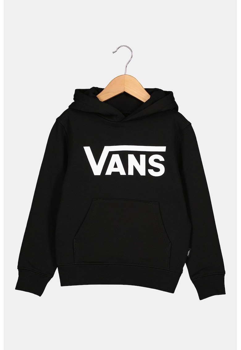 Hanorac cu imprimeu logo si buzunar kangaroo