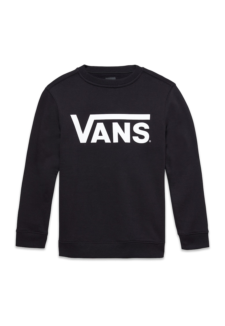 Bluza sport cu decolteu la baza gatului si imprimeu logo