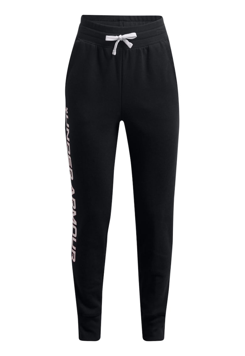 Pantaloni cu imprimeu logo pentru fitness Rival