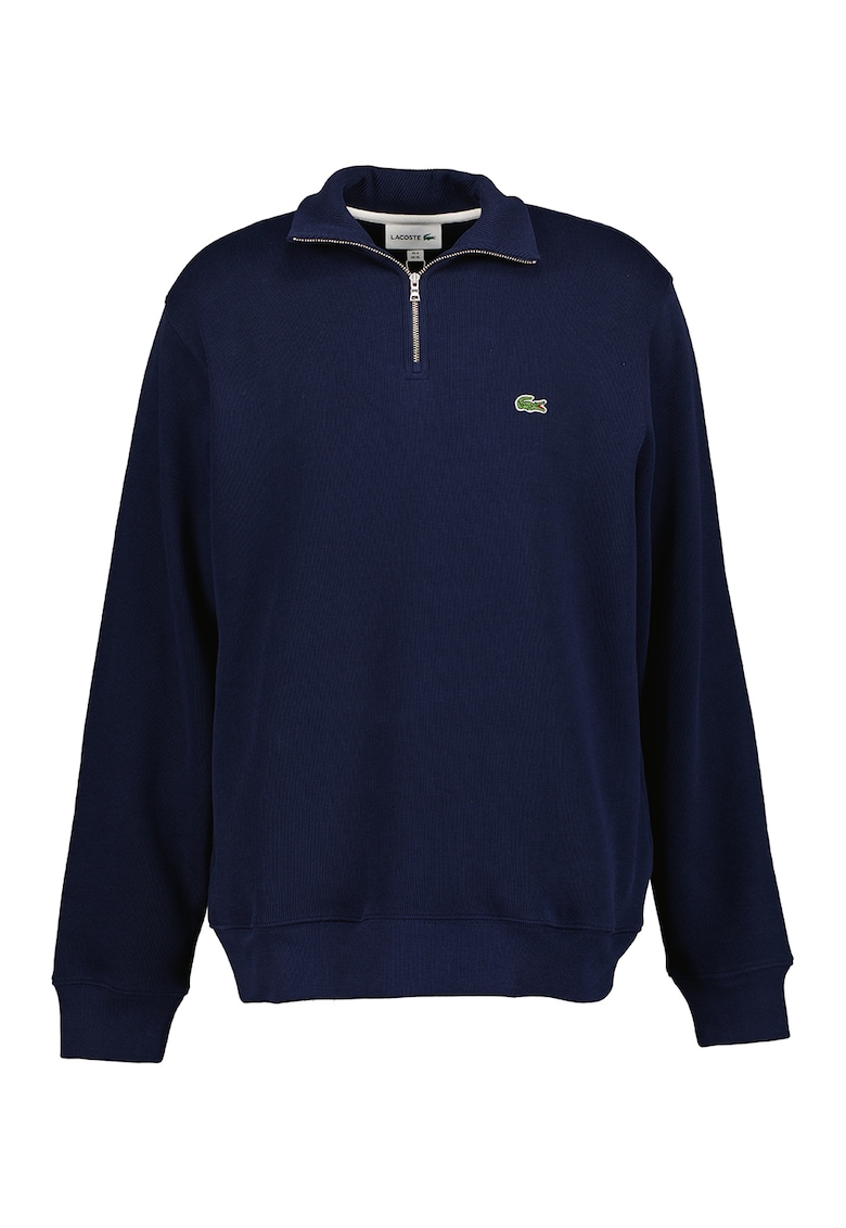 Bluza sport cu fenta cu fermoar - Bleumarin -