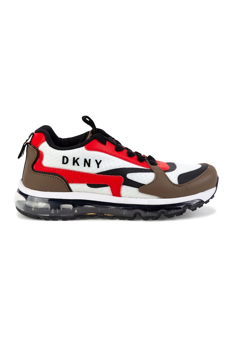 Pantofi sport colorblock cu talpa transparenta DKNY