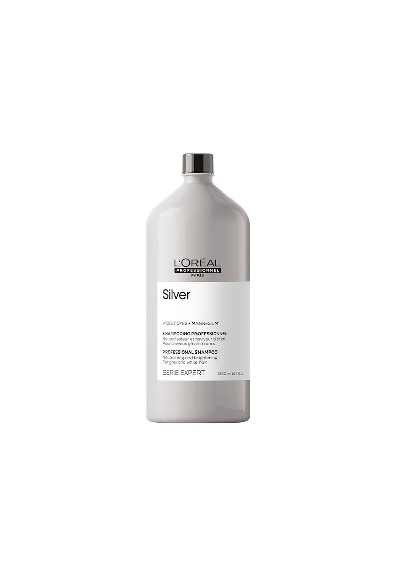 Sampon pentru par grizonat sau alb L`Oreal Professionnel Serie Expert Silver - 1500 ml