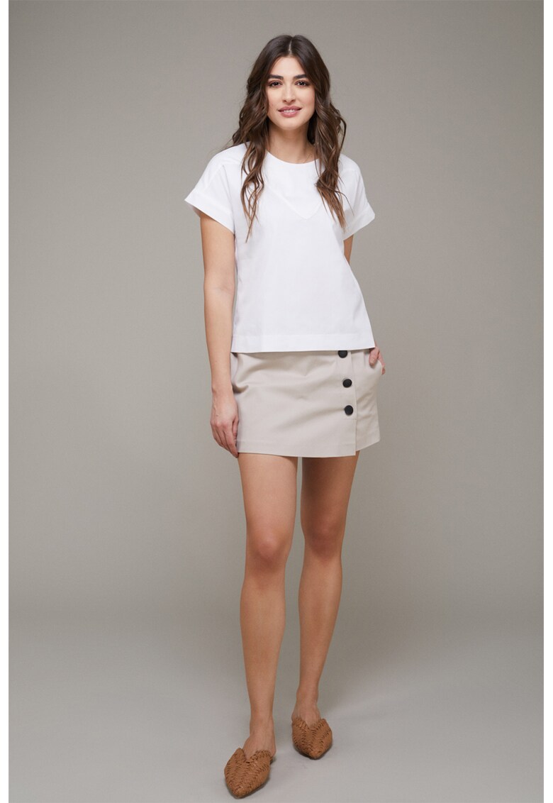 Fusta-pantalon mini cu buzunare laterale Ready For Holiday EMAT Concept imagine 2022 13clothing.ro