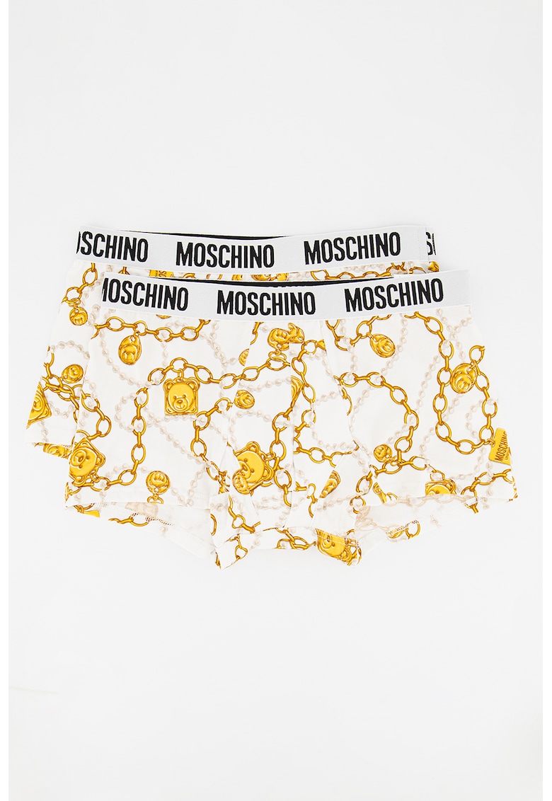 Set de boxeri cu imprimeu logo – 2 perechi fashiondays.ro imagine 2022 reducere