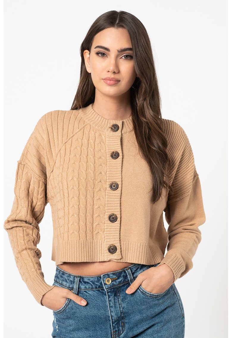 Cardigan crop cu maneci cazute Katie