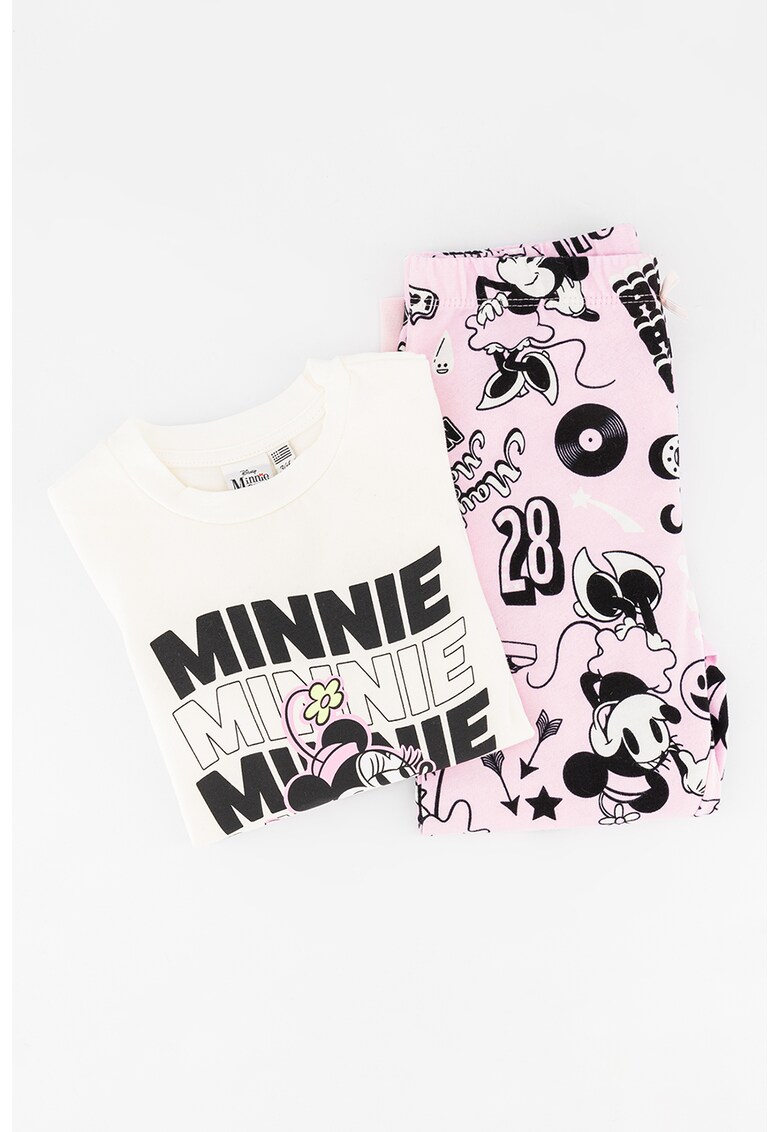 Pijama lunga cu imprimeu Minnie Mouse