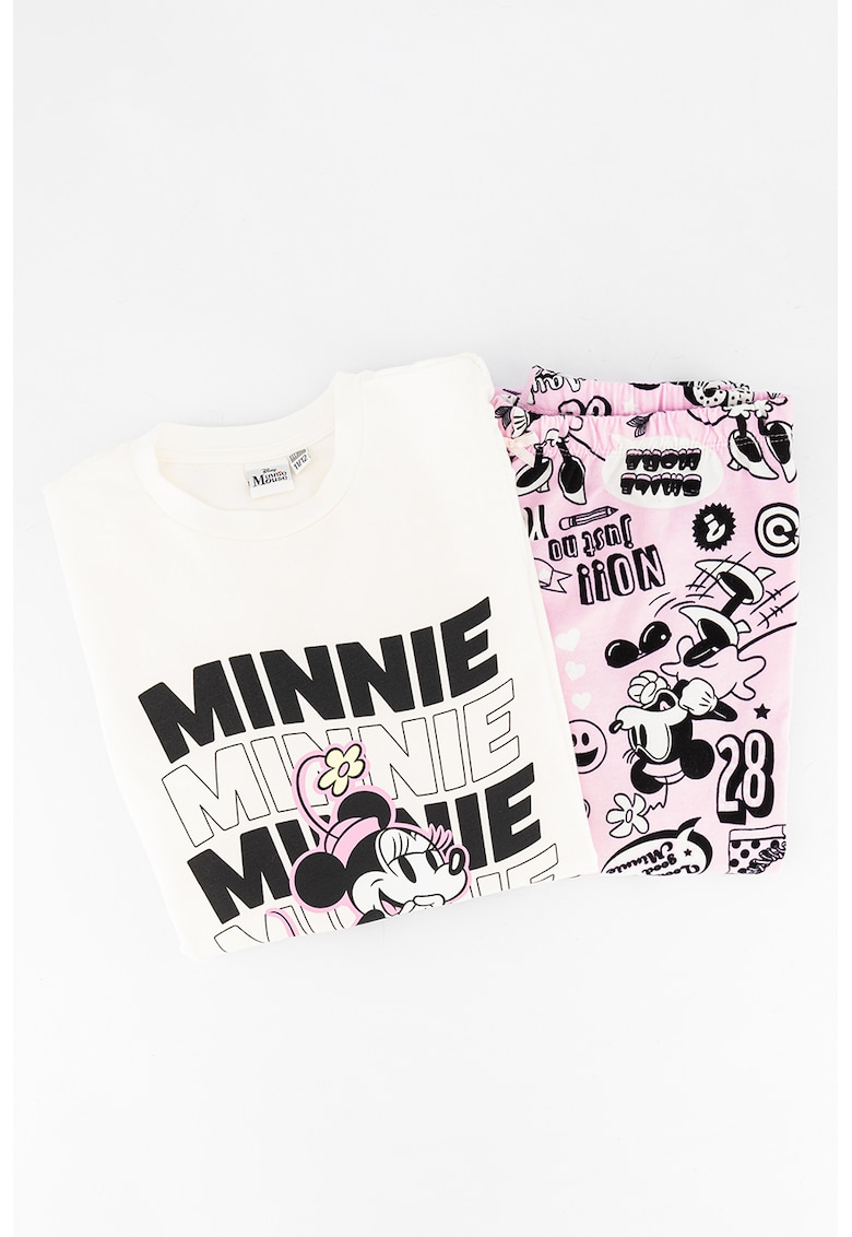 Pijama cu imprimeu cu Minnie Mouse