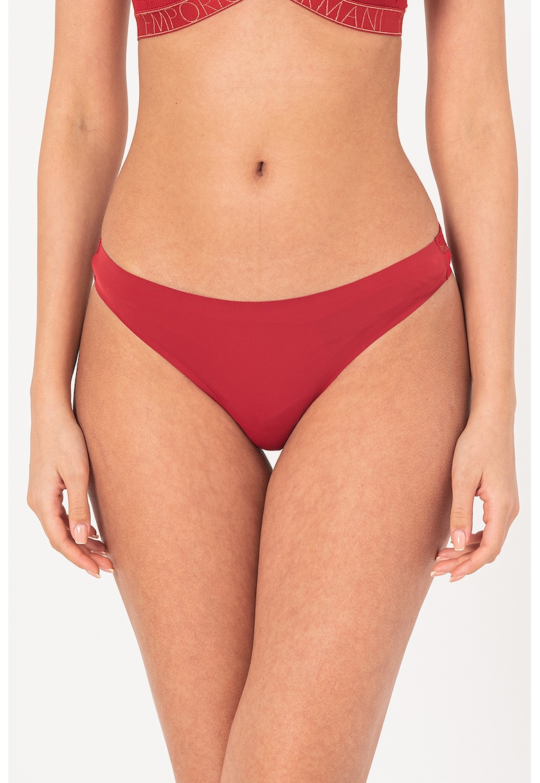 Бикини бразилиана с дантела Emporio Armani Underwear