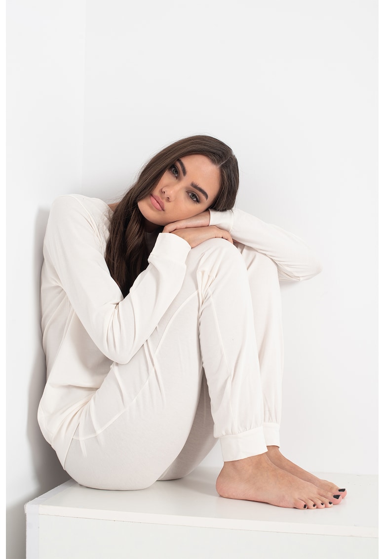 Pijama cu aplicatii cu strasuri Emporio Armani Underwear imagine noua