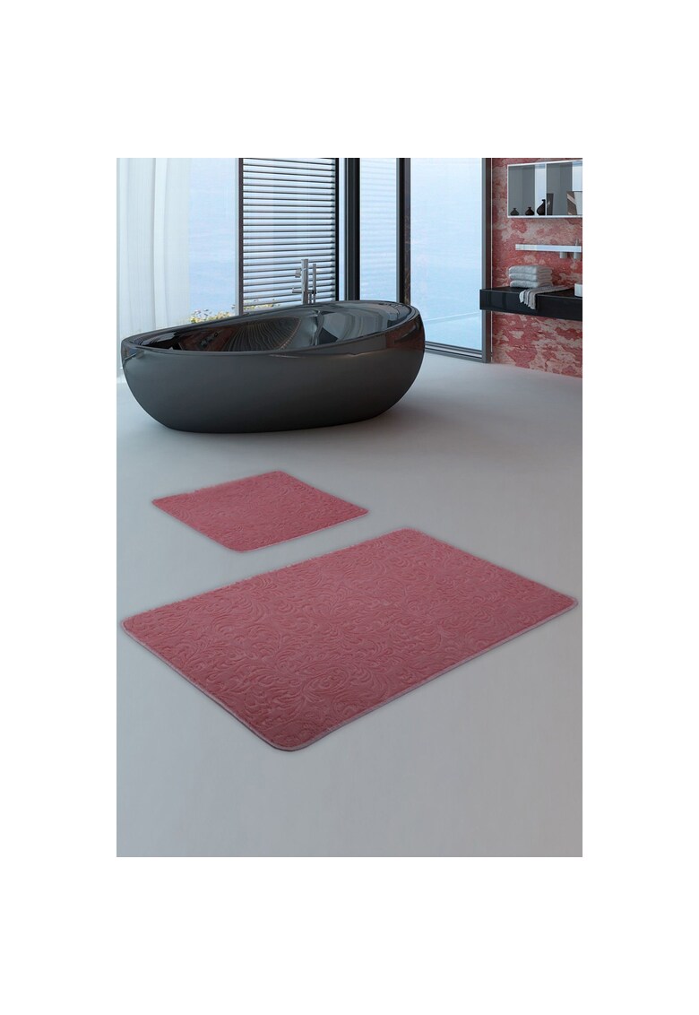 Emboss_Set_2-Bath Mat Oyo home