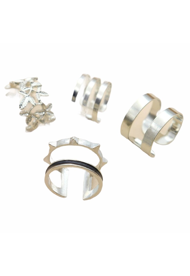 Set 4 inele - argintii - Boaz C5 -