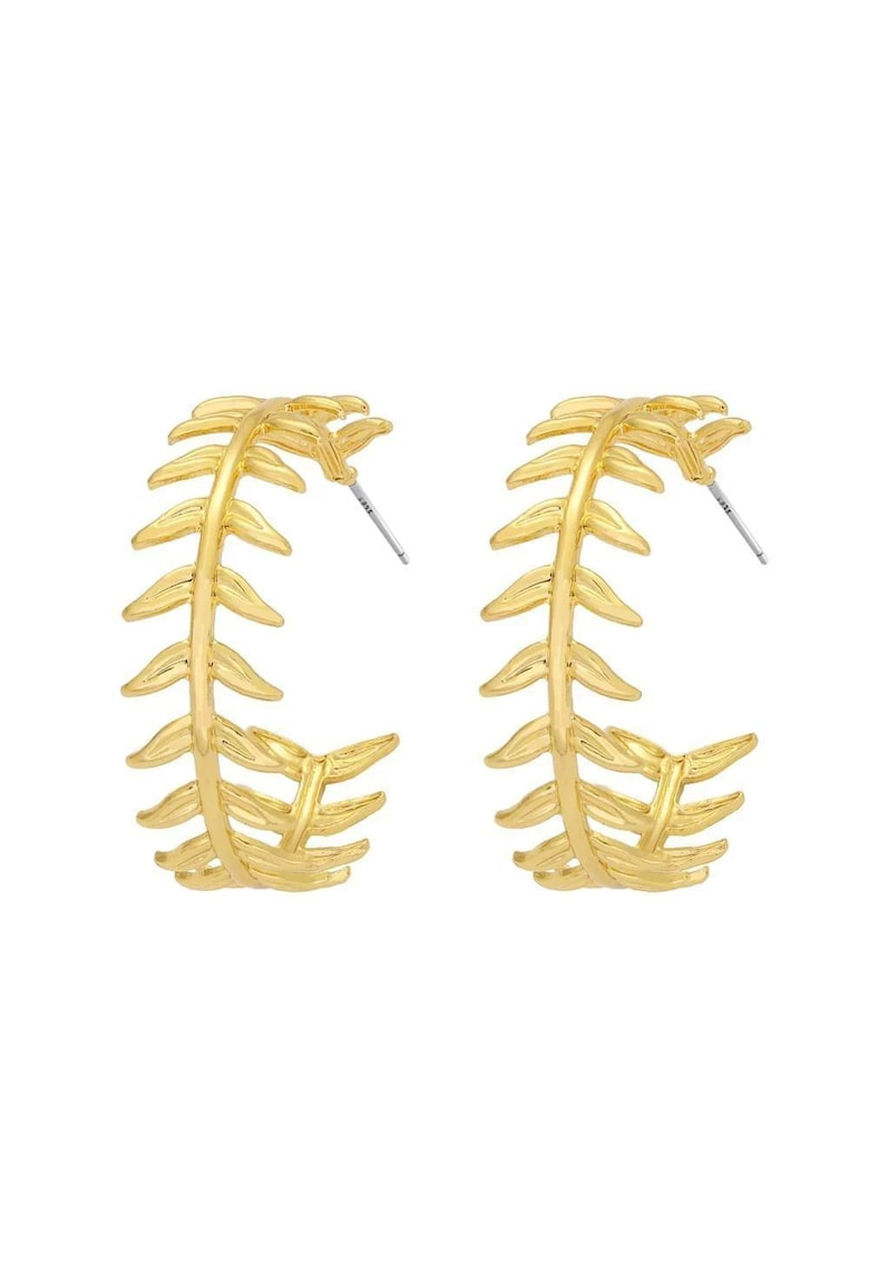 Cercei aurii - semirotunzi - in forma de frunzulite - Cilia C2 -