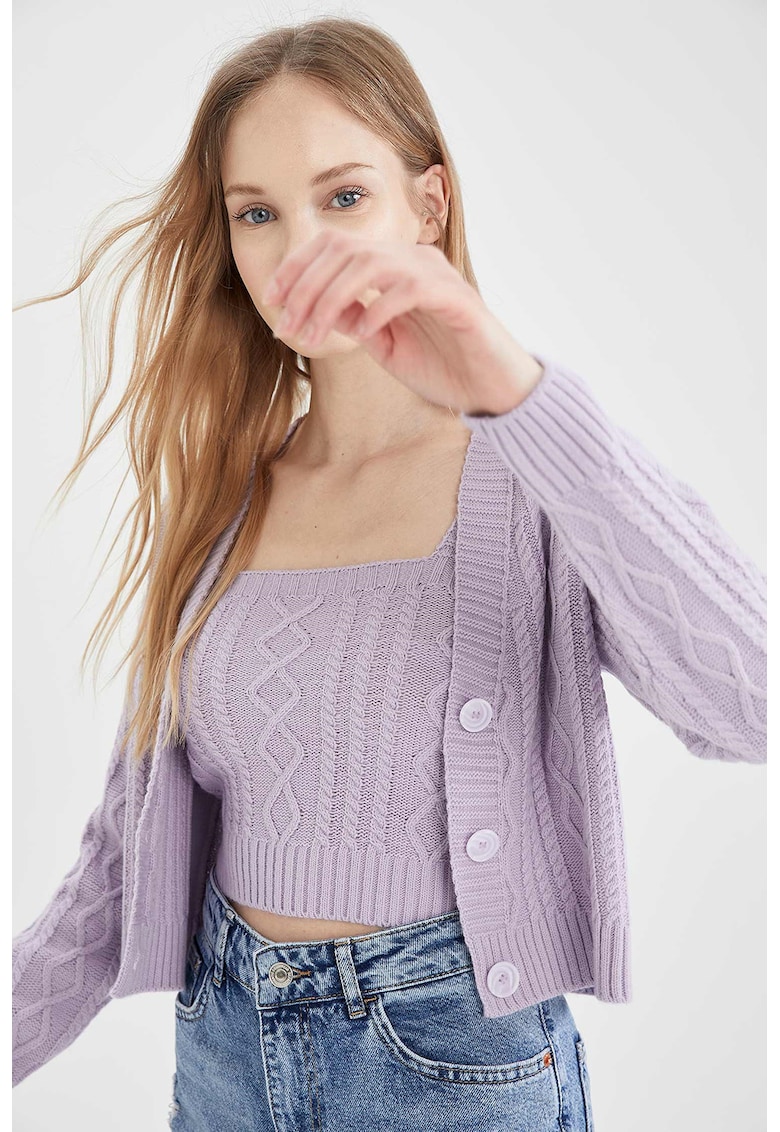 Top crop tricotat
