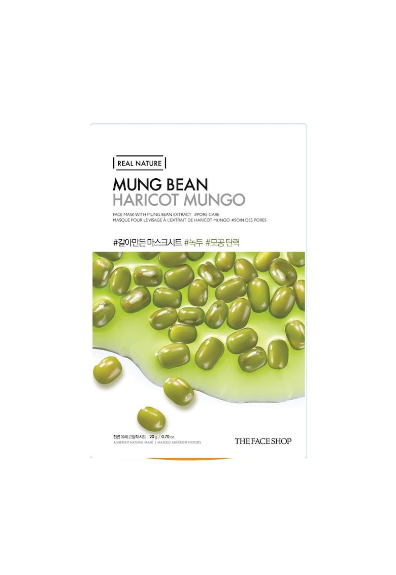 Masca pentru diminuarea porilor - Real Nature MUNG BEAN Face Mask - 30 g