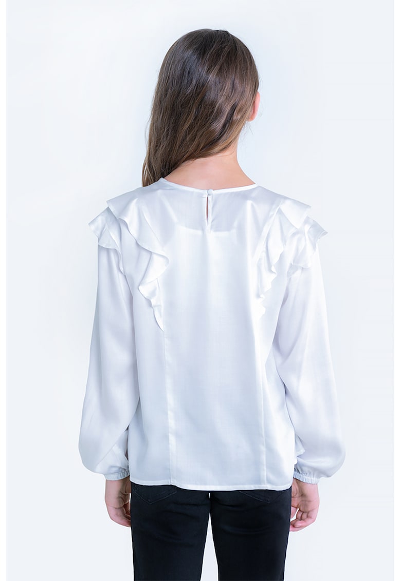 Bluza din modal cu volane