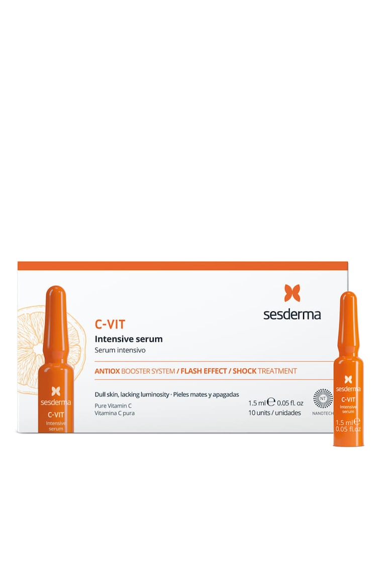 Serum cu 12% vitamina C pura C-Vit - 10 fiole x 1.5 ml