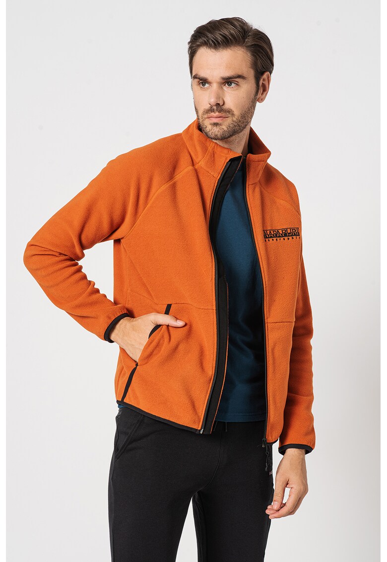 Jacheta din material fleece cu fermoar Tear Box fashiondays.ro imagine 2022 reducere